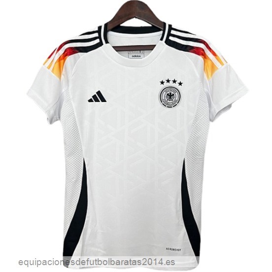 Nuevo 1ª Camiseta Mujer Alemania 2024 Blanco Baratas